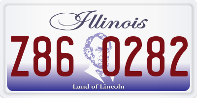 IL license plate Z860282