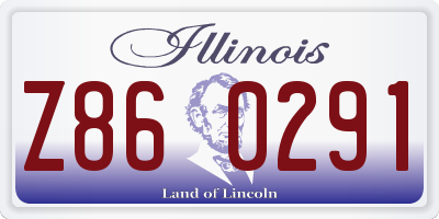 IL license plate Z860291