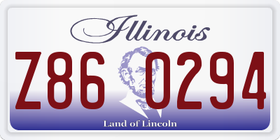IL license plate Z860294