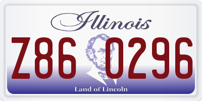 IL license plate Z860296