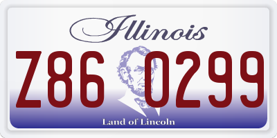 IL license plate Z860299