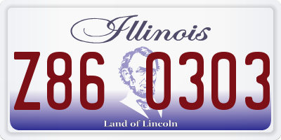IL license plate Z860303