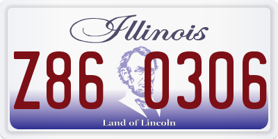 IL license plate Z860306
