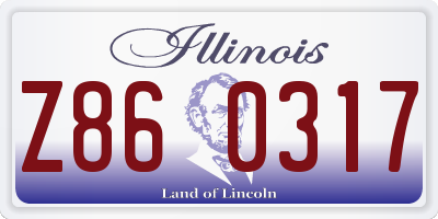 IL license plate Z860317