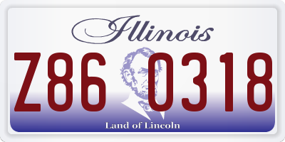 IL license plate Z860318
