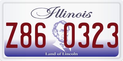 IL license plate Z860323