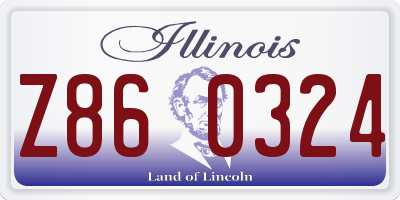 IL license plate Z860324