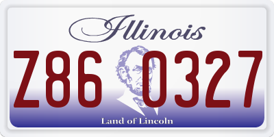 IL license plate Z860327