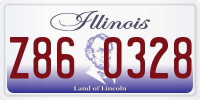 IL license plate Z860328