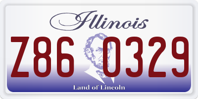 IL license plate Z860329