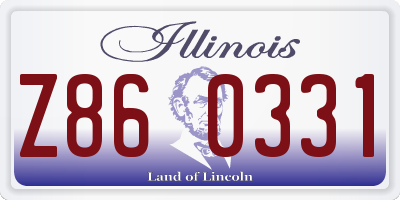 IL license plate Z860331