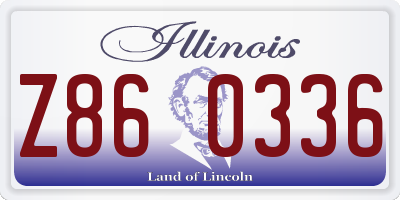 IL license plate Z860336
