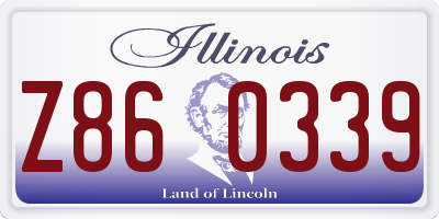 IL license plate Z860339