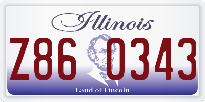IL license plate Z860343