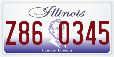 IL license plate Z860345