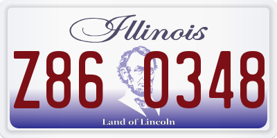 IL license plate Z860348
