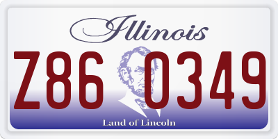 IL license plate Z860349