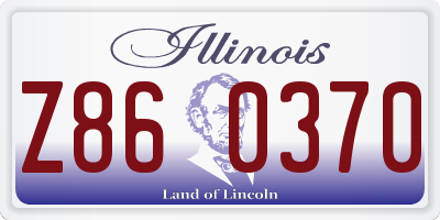IL license plate Z860370