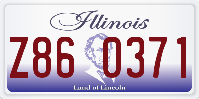 IL license plate Z860371