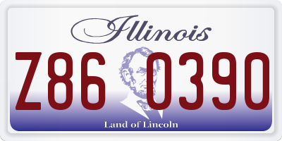 IL license plate Z860390