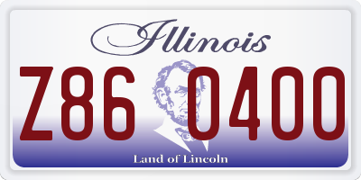IL license plate Z860400