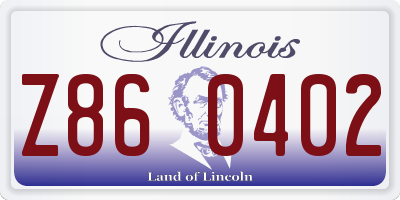 IL license plate Z860402