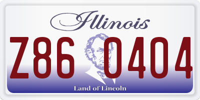 IL license plate Z860404