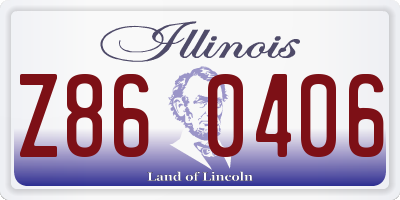 IL license plate Z860406