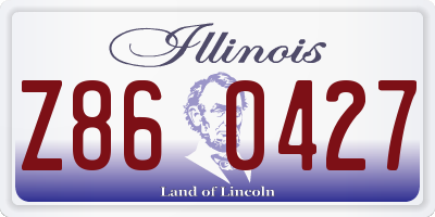 IL license plate Z860427