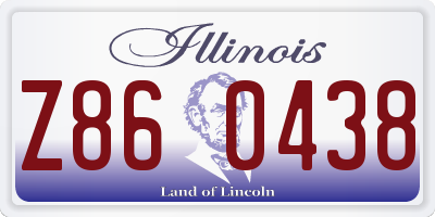 IL license plate Z860438