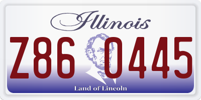IL license plate Z860445