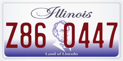 IL license plate Z860447