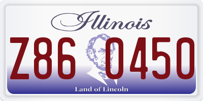 IL license plate Z860450