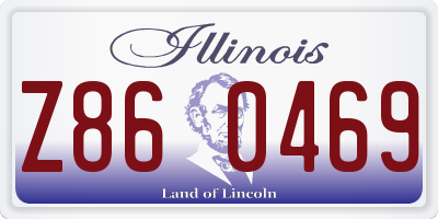 IL license plate Z860469