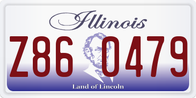 IL license plate Z860479