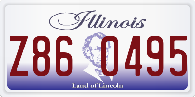 IL license plate Z860495