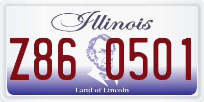 IL license plate Z860501