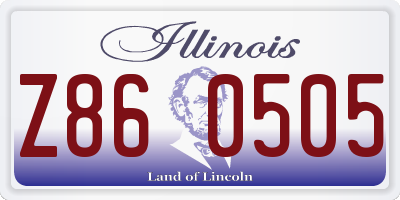 IL license plate Z860505