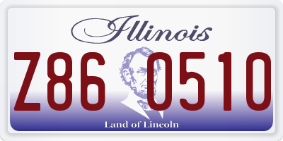 IL license plate Z860510
