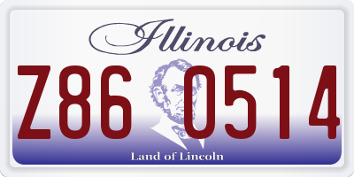 IL license plate Z860514