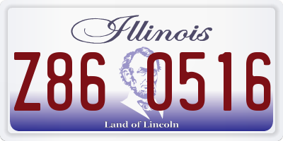 IL license plate Z860516