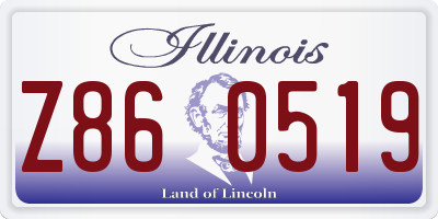 IL license plate Z860519