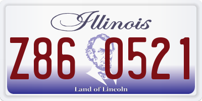 IL license plate Z860521