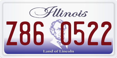IL license plate Z860522