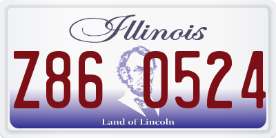 IL license plate Z860524
