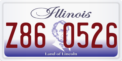 IL license plate Z860526