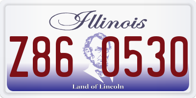 IL license plate Z860530