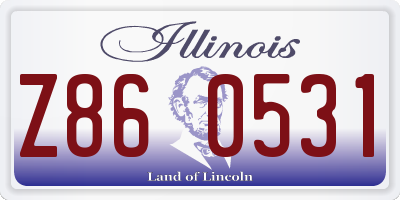 IL license plate Z860531