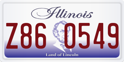 IL license plate Z860549