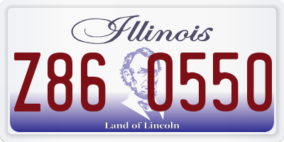 IL license plate Z860550